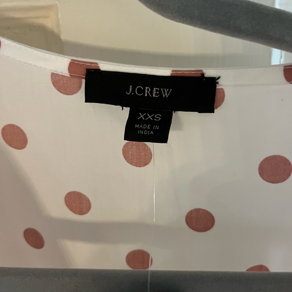 NWT jcrew wrap puff sleeve wrap polka dot dress